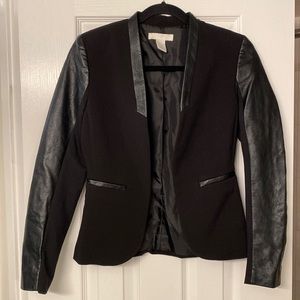 H&M Faux Leather Blazer